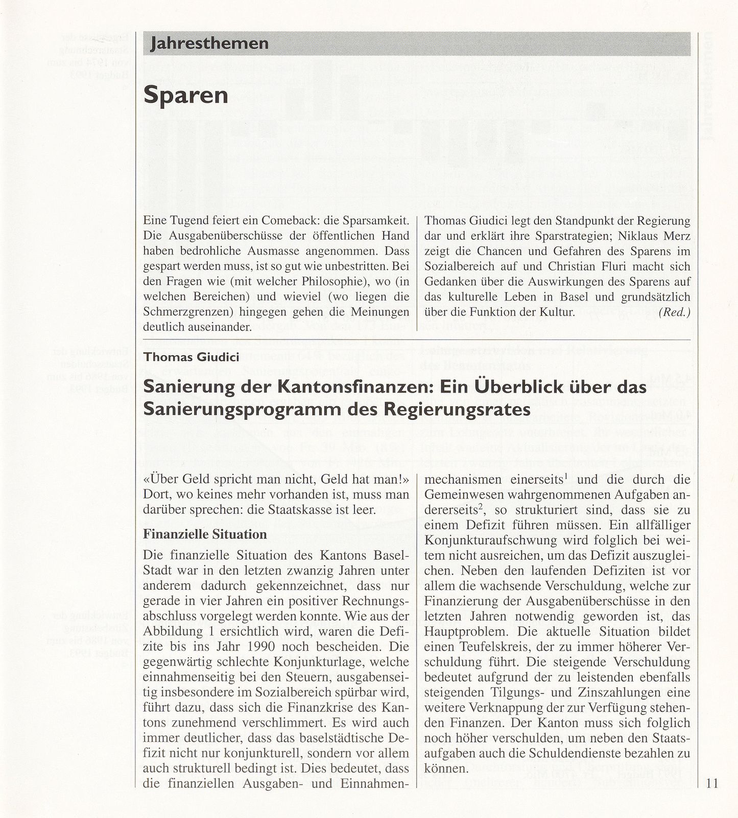 Sparen – Seite 1