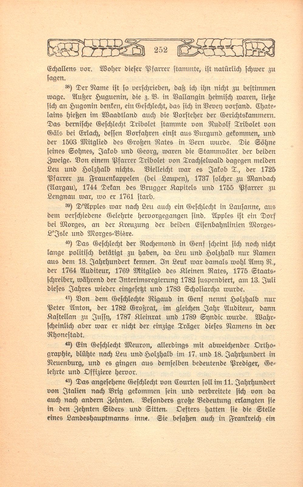 Beschreibung einer Badereise, die der Schultheiss von Liestal, Joh. David Hebdenstreit, anno 1775 mit seiner Frau nach Leuk gethan. (War damals 53 Jahre alt.) – Seite 39