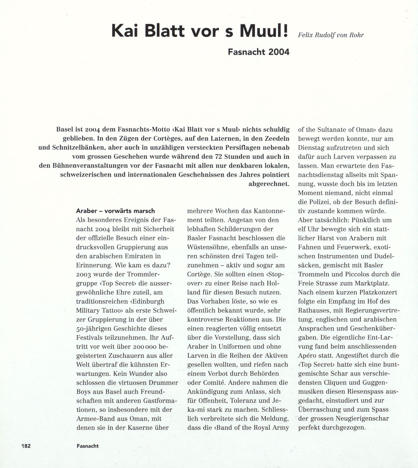 Kai Blatt vor s Muul! – Seite 1