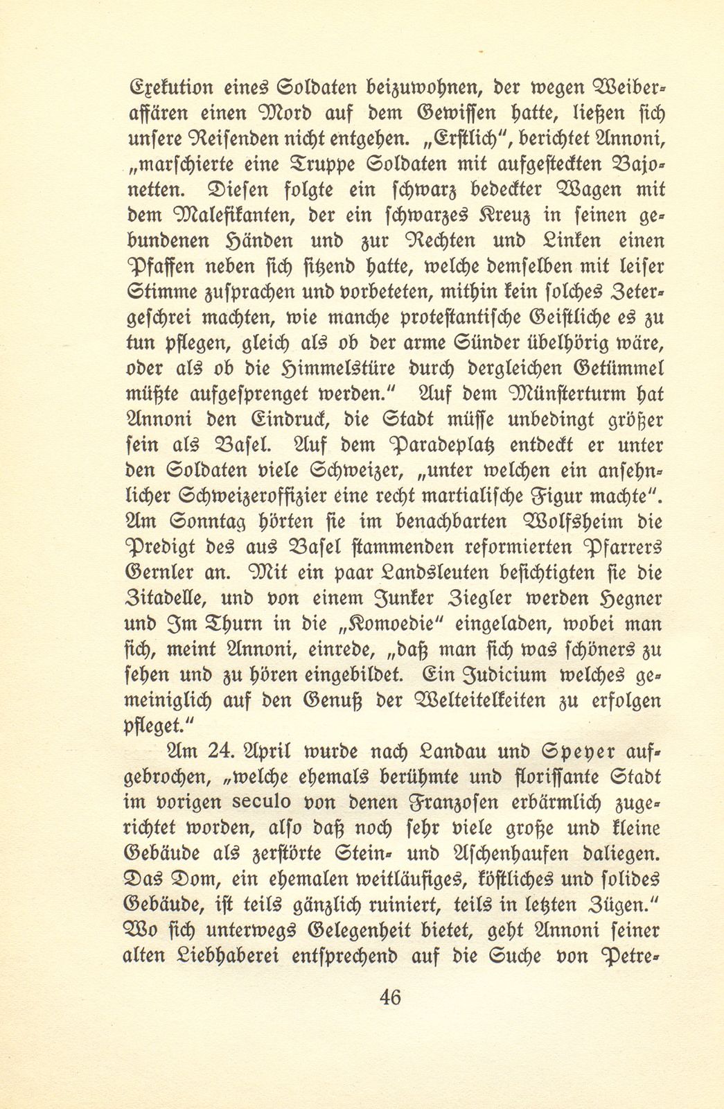 Aus den Wanderjahren des Hieronymus Annoni (1697-1770) – Seite 3