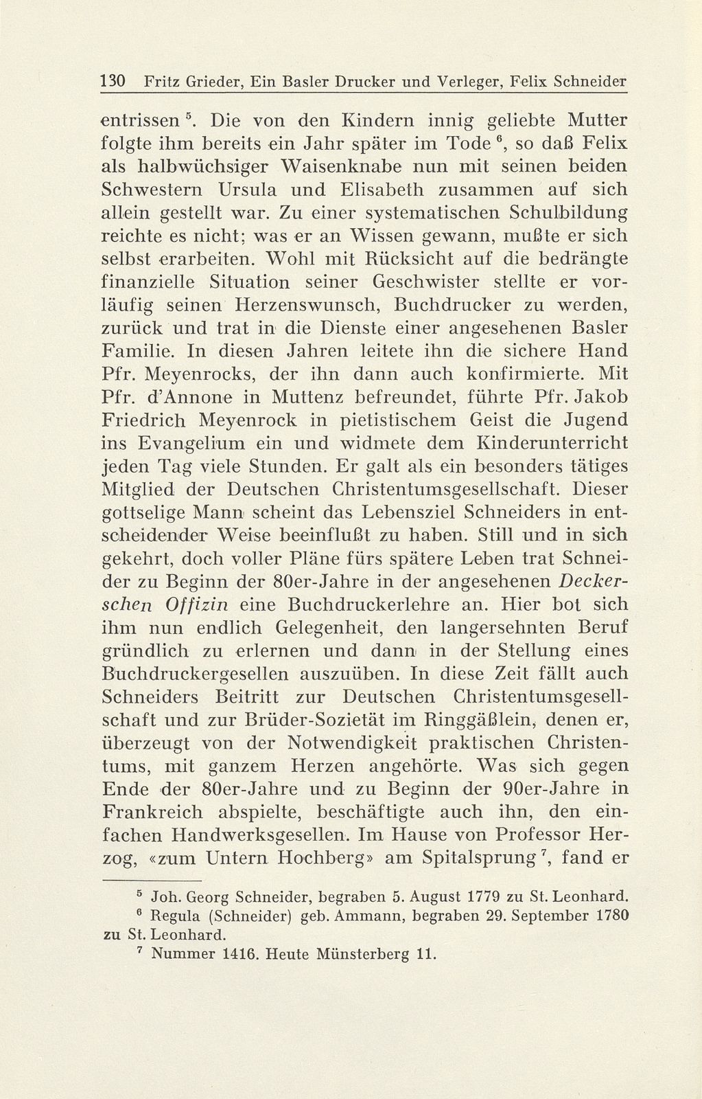 Ein Basler Drucker und Verleger im Dienste des Pietismus: Felix Schneider (1768-1845) – Seite 7