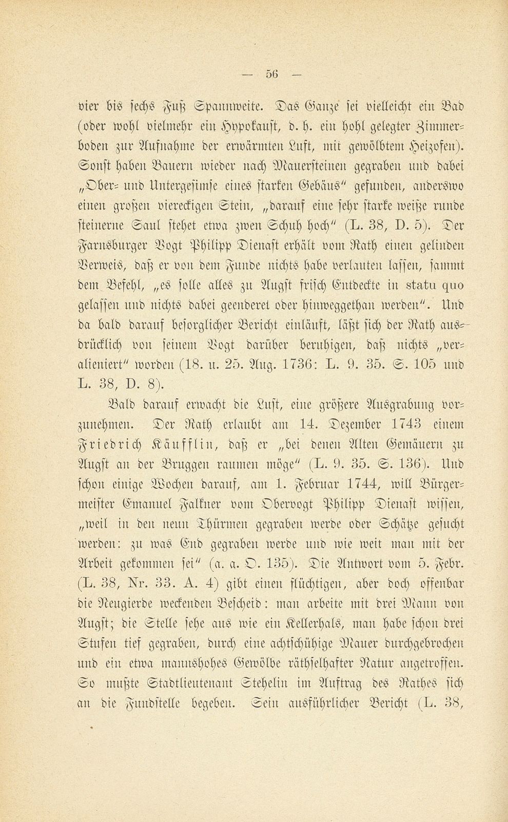 Zerstörung und Erhaltung der römischen Ruinen zu Augst – Seite 21