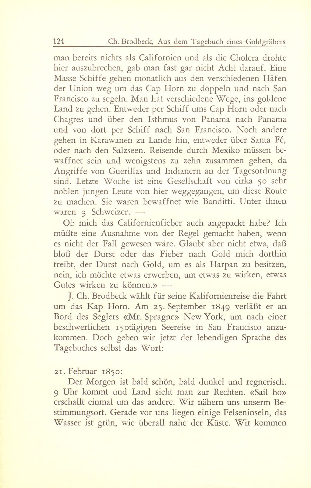 Aus dem Tagebuch eines Goldgräbers in Kalifornien [J. Chr. Brodbeck] – Seite 3