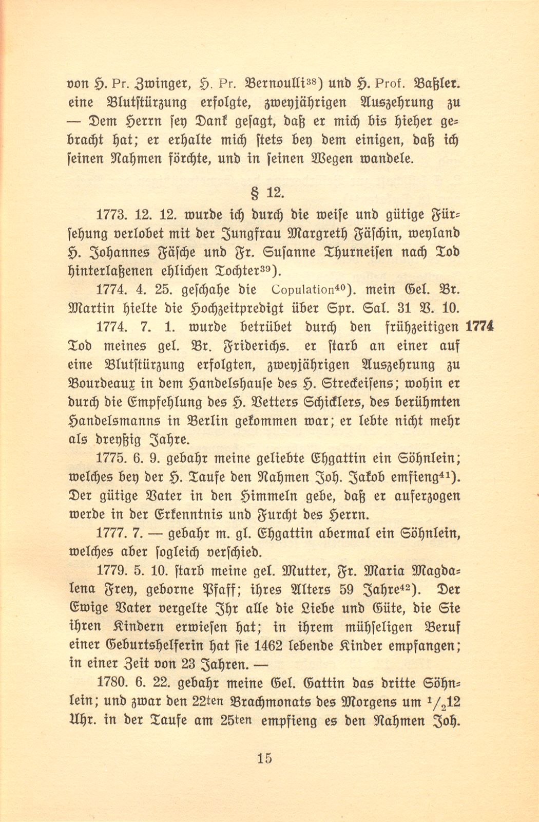 Aus den Papieren eines Pietisten und Aufklärers. [Joh. Frey] – Seite 15