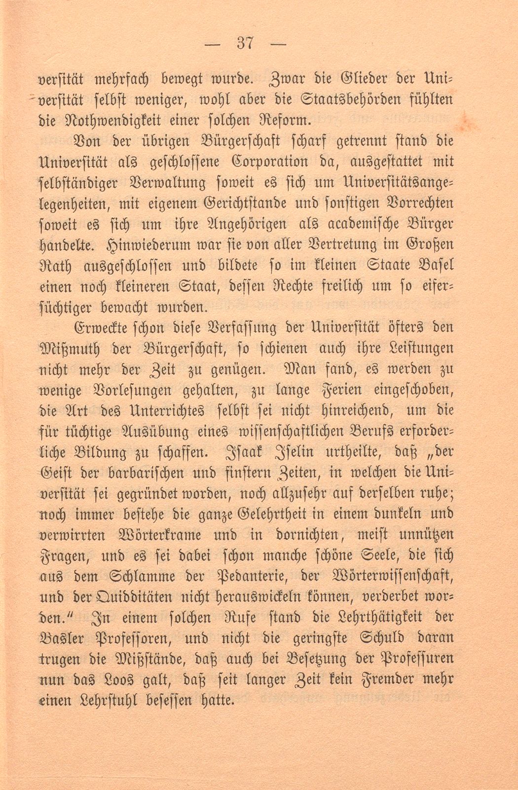 Die dritte Säcularfeier der Universität Basel 1760 – Seite 39