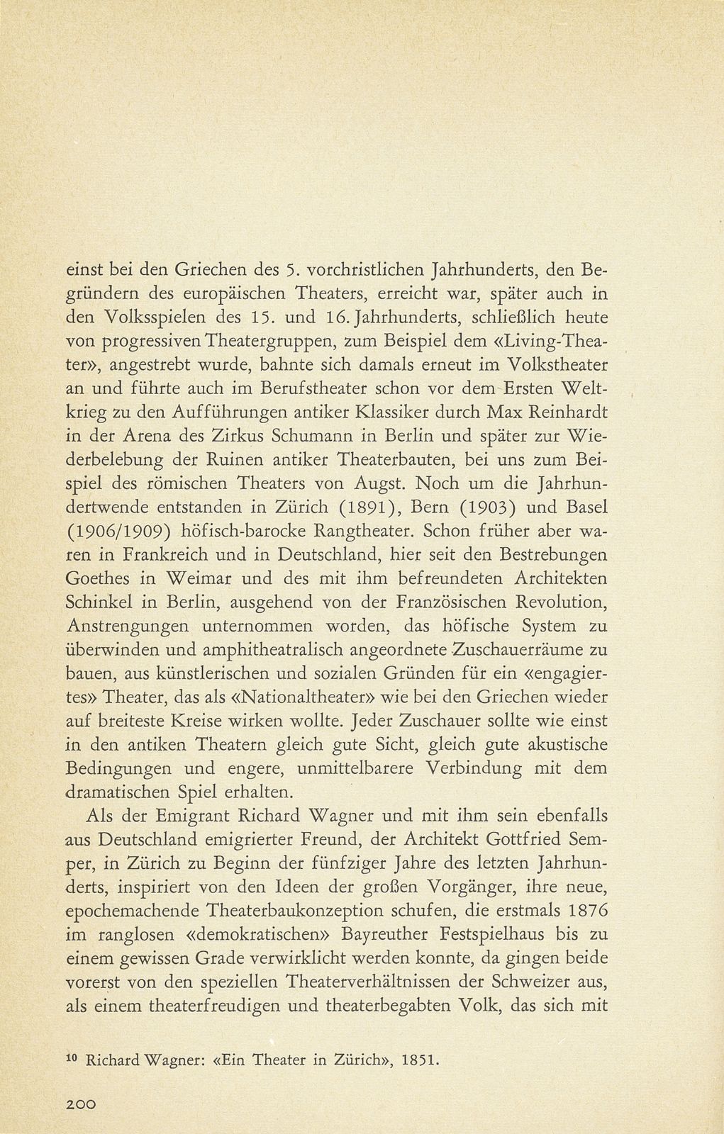 Aus der Baugeschichte des jetzigen Basler Stadttheaters. (Im Hinblick auf den im Entstehen begriffenen Neubau) – Seite 9