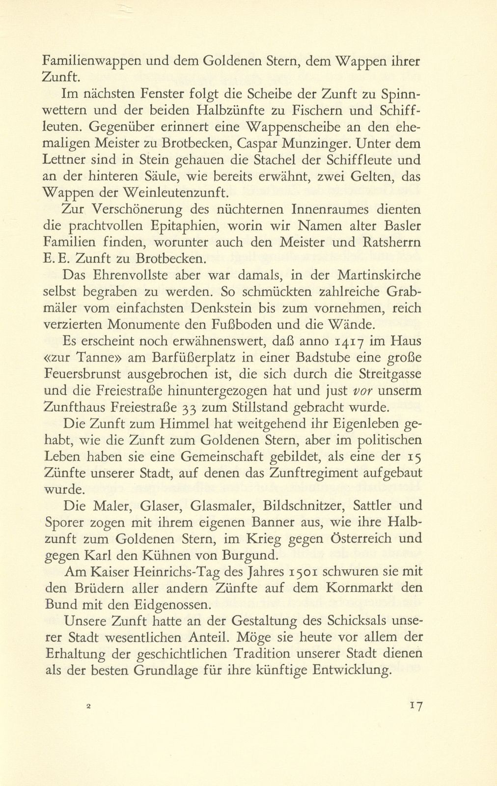 Siebenhundertjahrfeier der beiden Zünfte zum Goldenen Stern und zum Himmel – Seite 4