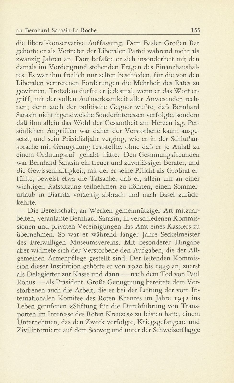 Zur Erinnerung an Bernhard Sarasin-La Roche (7. August 1892 bis 3. Mai 1950) – Seite 5