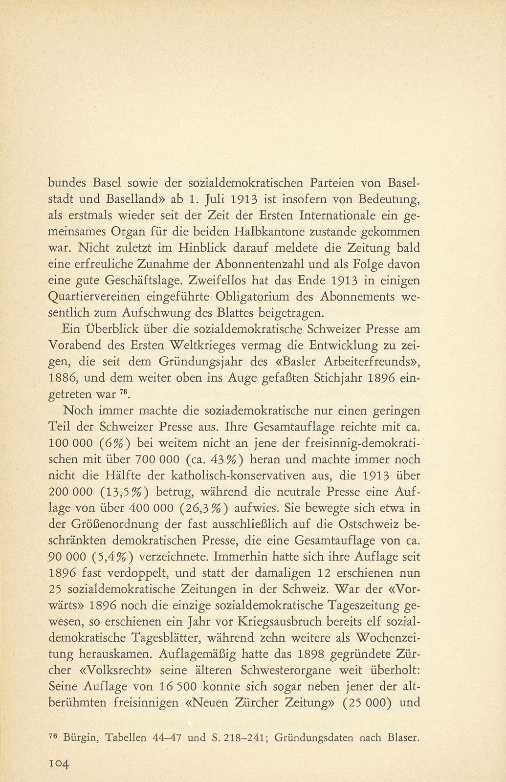 Die sozialdemokratische Presse in Basel bis zum Ersten Weltkrieg – Seite 36