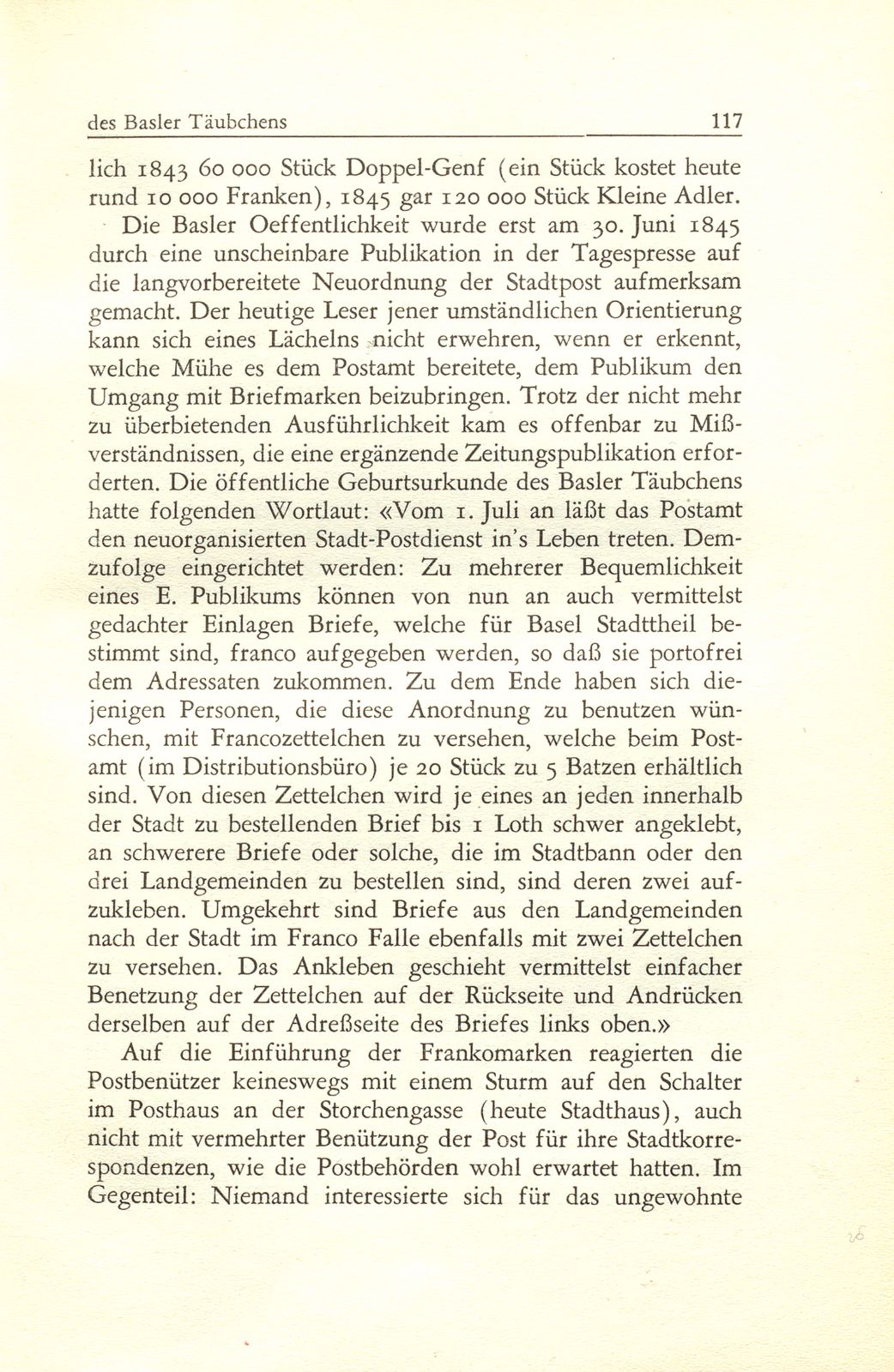 Zur Geschichte des Basler Täubchens – Seite 11