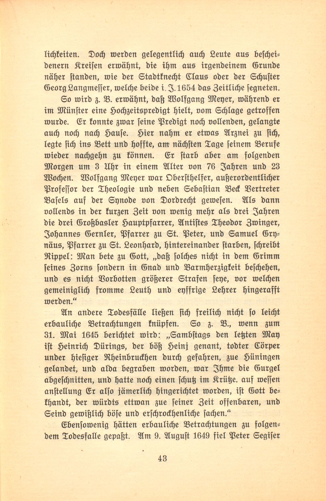 Basler Aufzeichnungen des siebenzehnten Jahrhunderts [Hans Jakob Rippel] – Seite 9