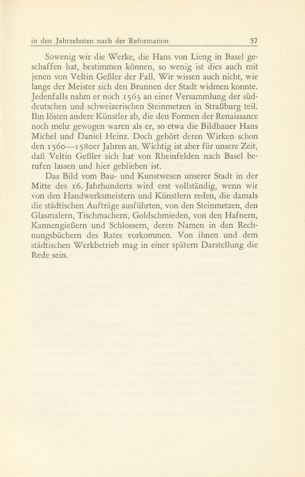 Von Basels öffentlicher Bau- und Kunstpflege in den Jahrzehnten nach der Reformation 1529-1560 – Seite 37