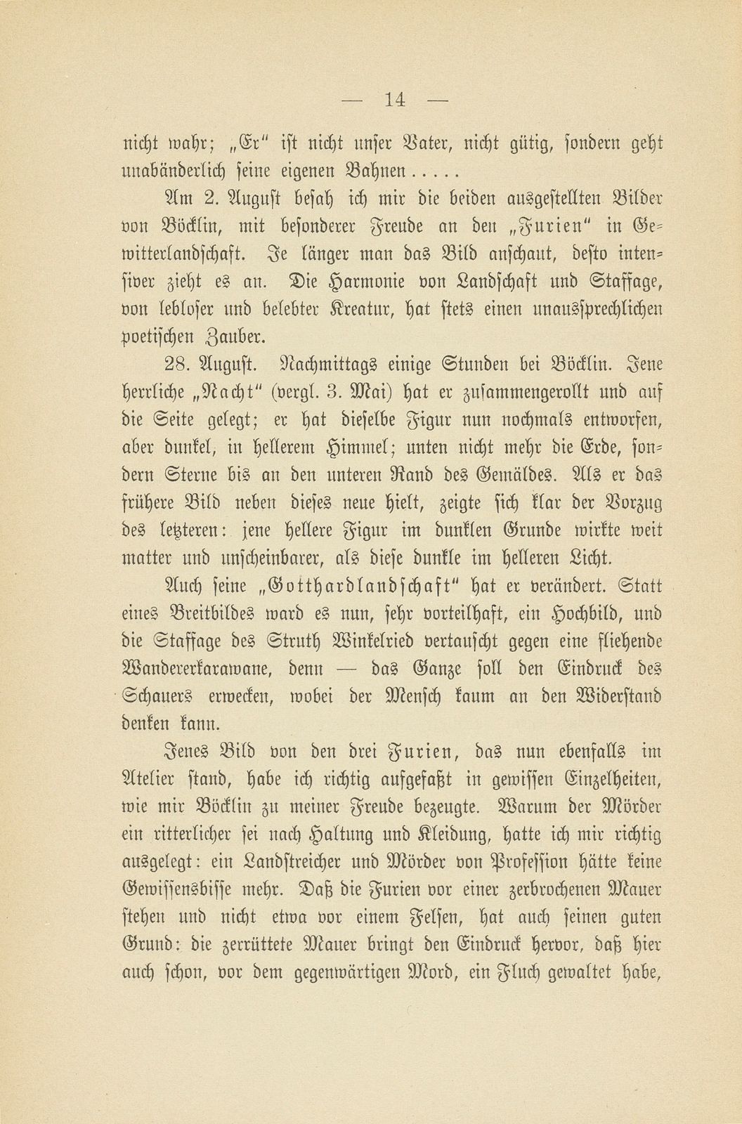 Erinnerungen an Arnold Böcklin nach Tagebuchnotizen eines Studenten – Seite 12