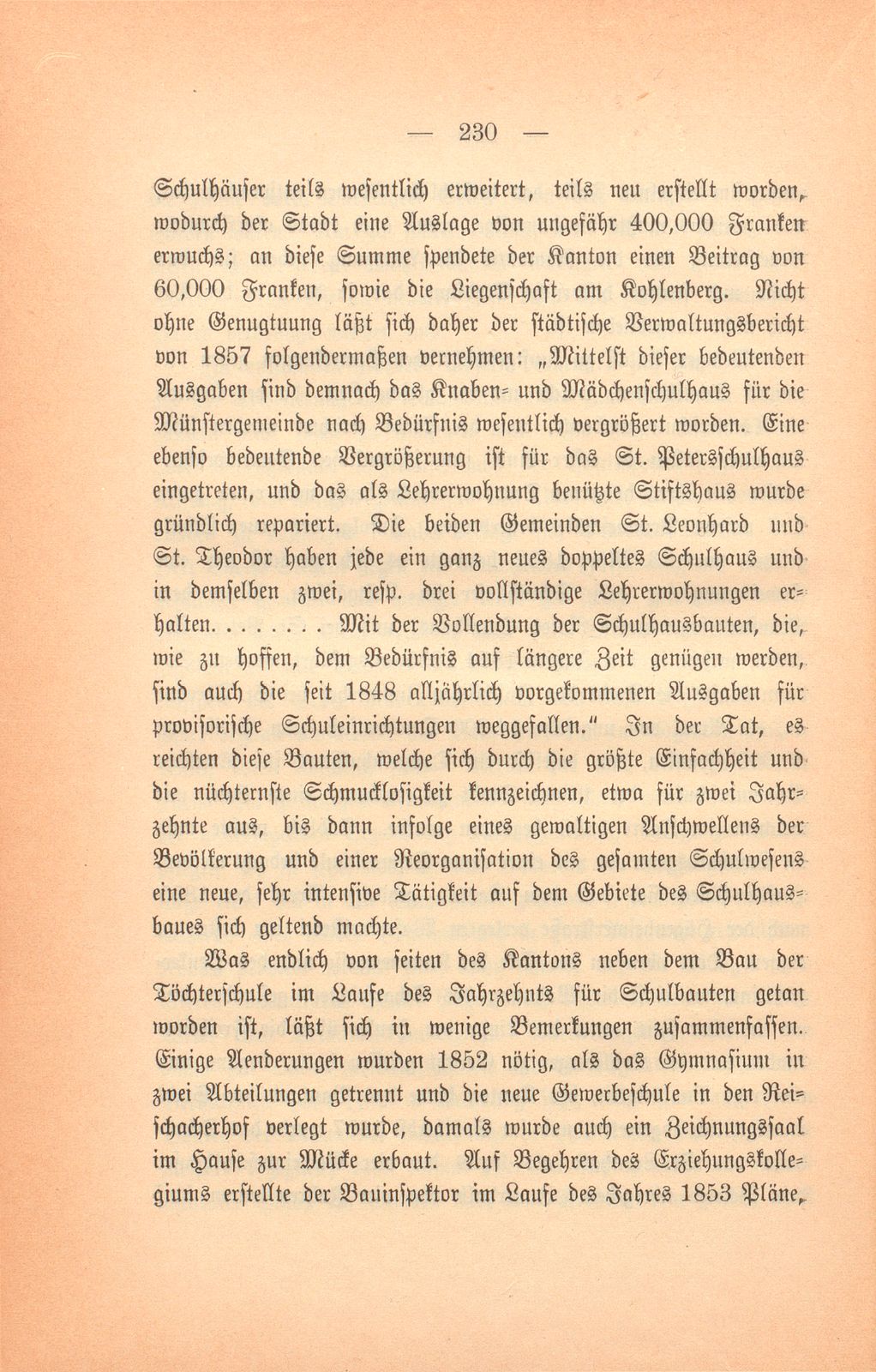 Basels bauliche Entwicklung im 19. Jahrhundert – Seite 24