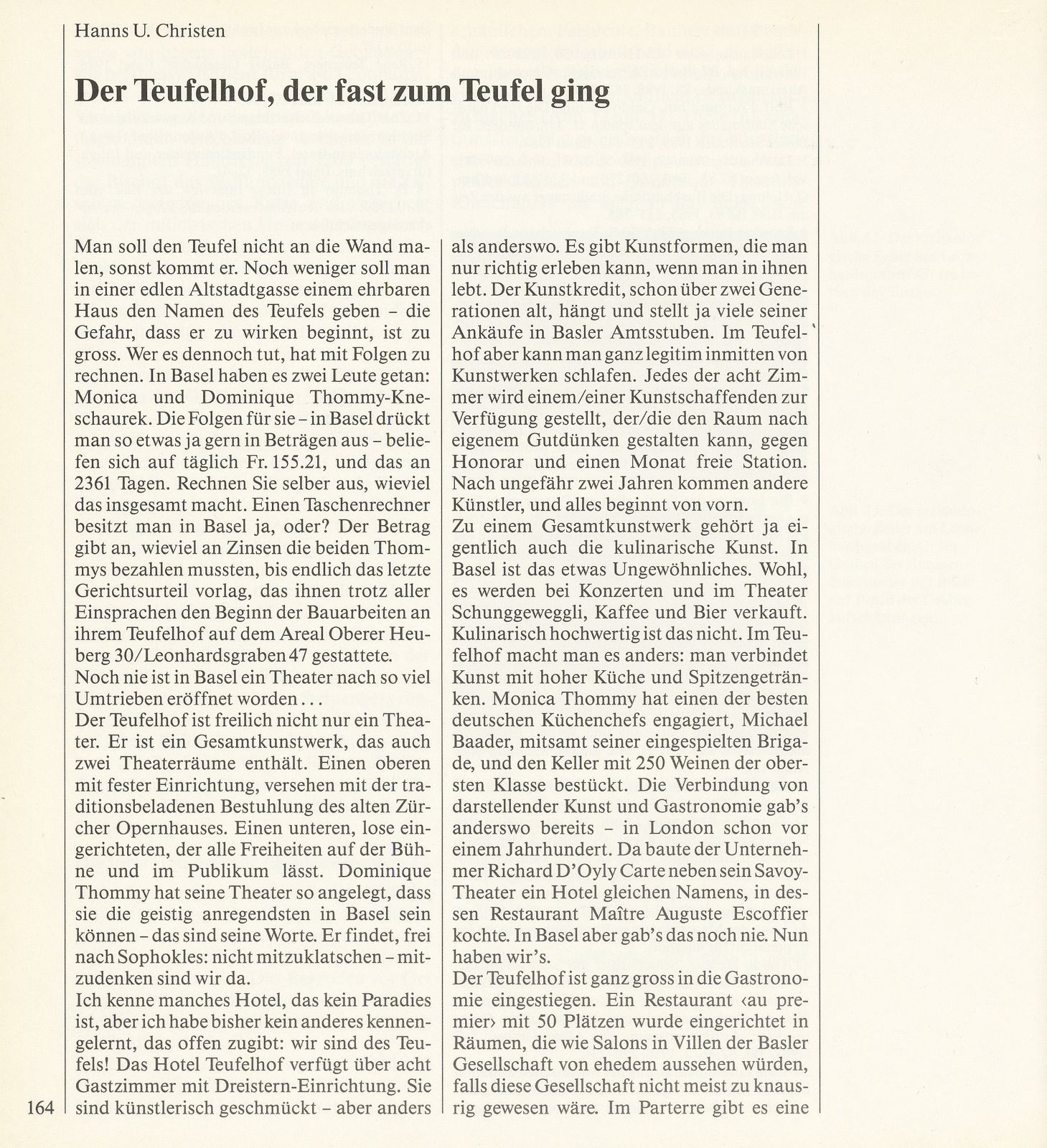 Der Teufelhof, der fast zum Teufel ging – Seite 1