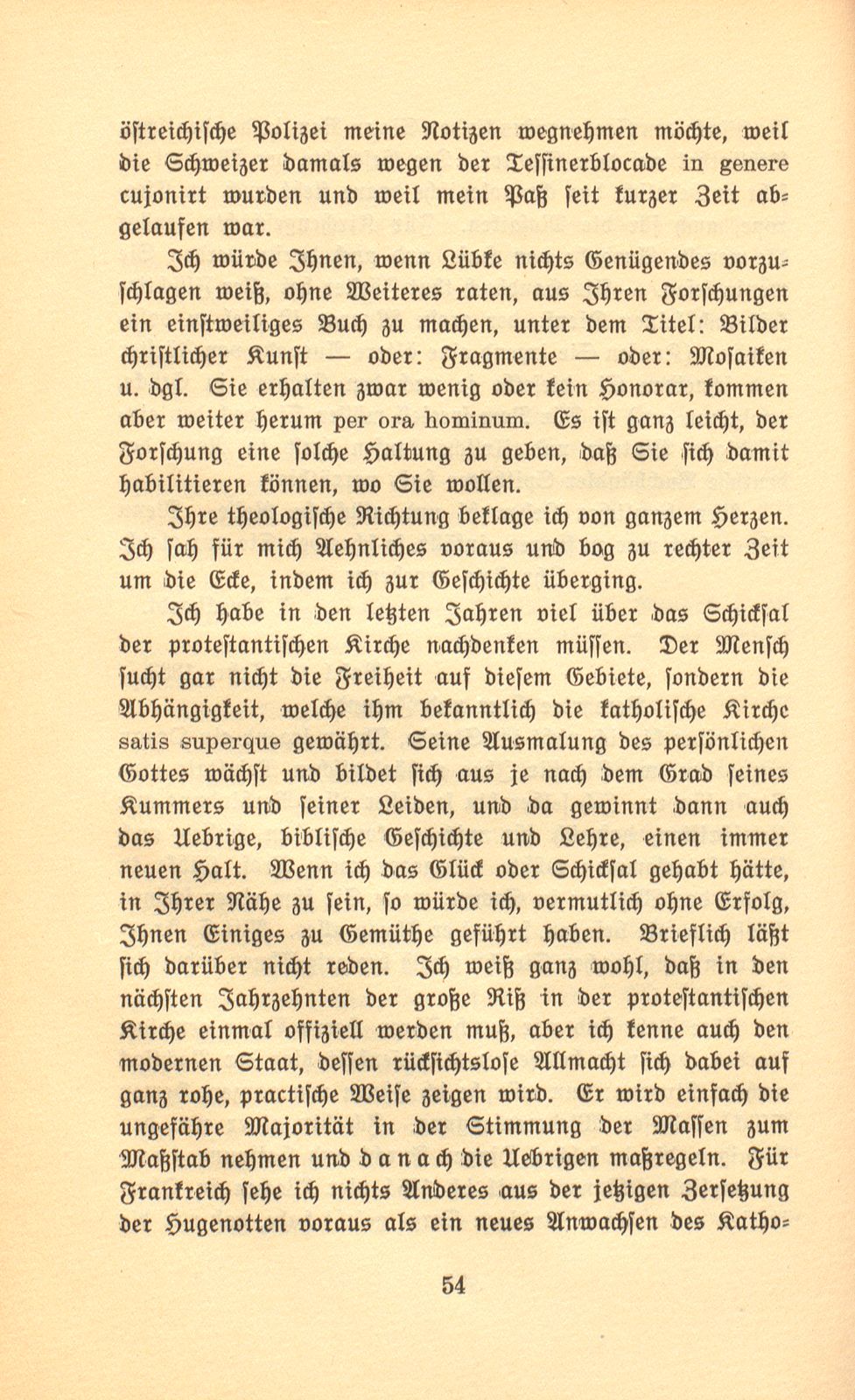 Briefe Jakob Burckhardts an Salomon Vögelin – Seite 12