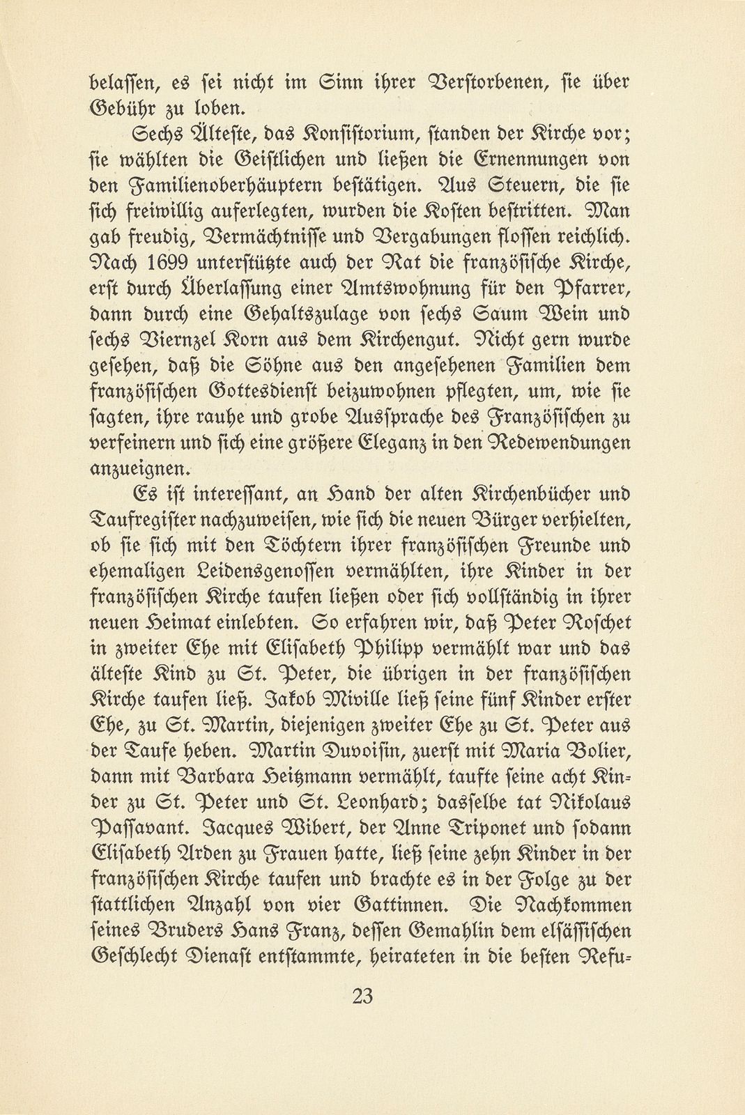 Der Einfluss der französischen Refugianten auf die Kultur Basels – Seite 12