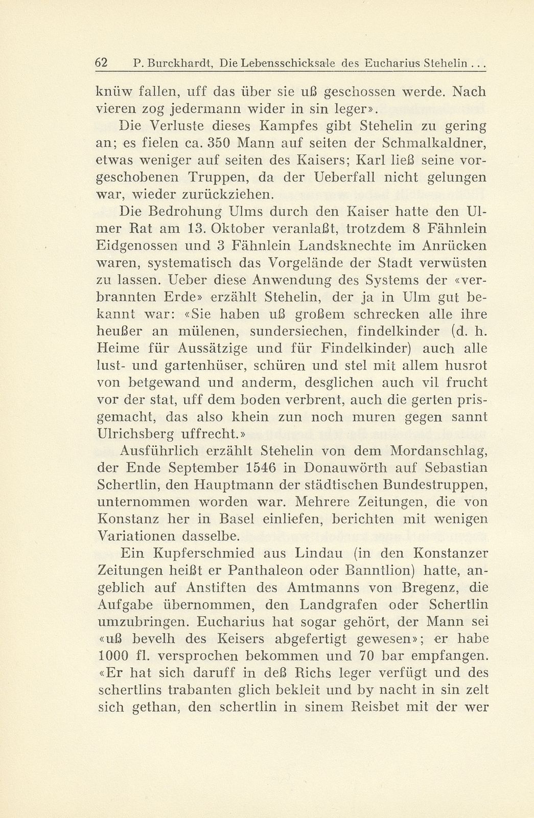 Die Lebensschicksale des Eucharius Stehelin und seine Zeitungsberichte aus dem Schmalkaldischen Krieg – Seite 28