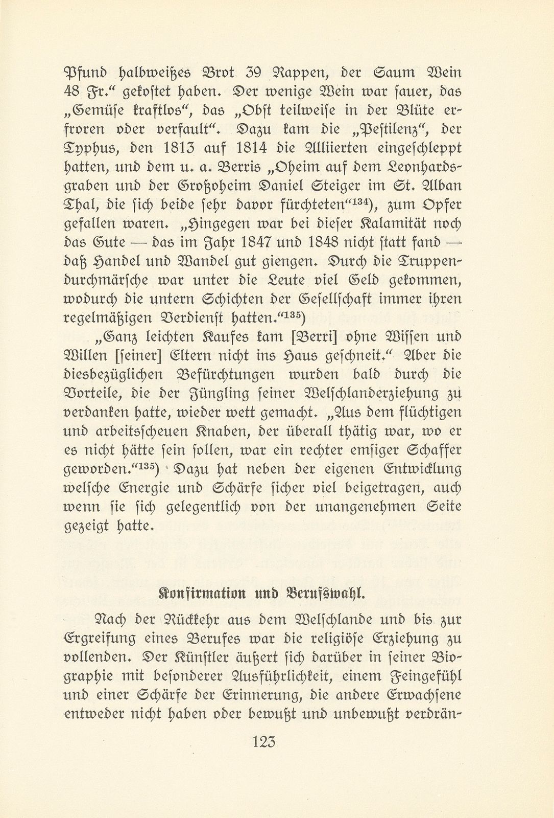 Melchior Berri. (Ein Beitrag zur Kultur des Spätklassizismus in Basel.) – Seite 65