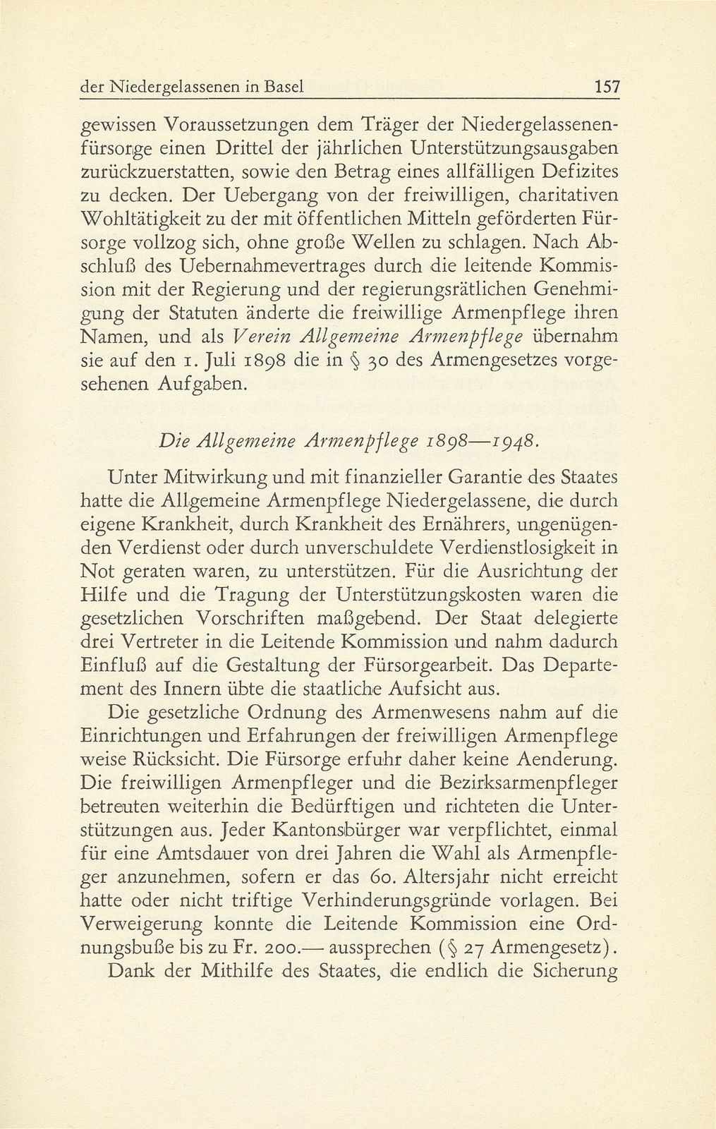 Die öffentliche Armenfürsorge der Niedergelassenen in Basel – Seite 16