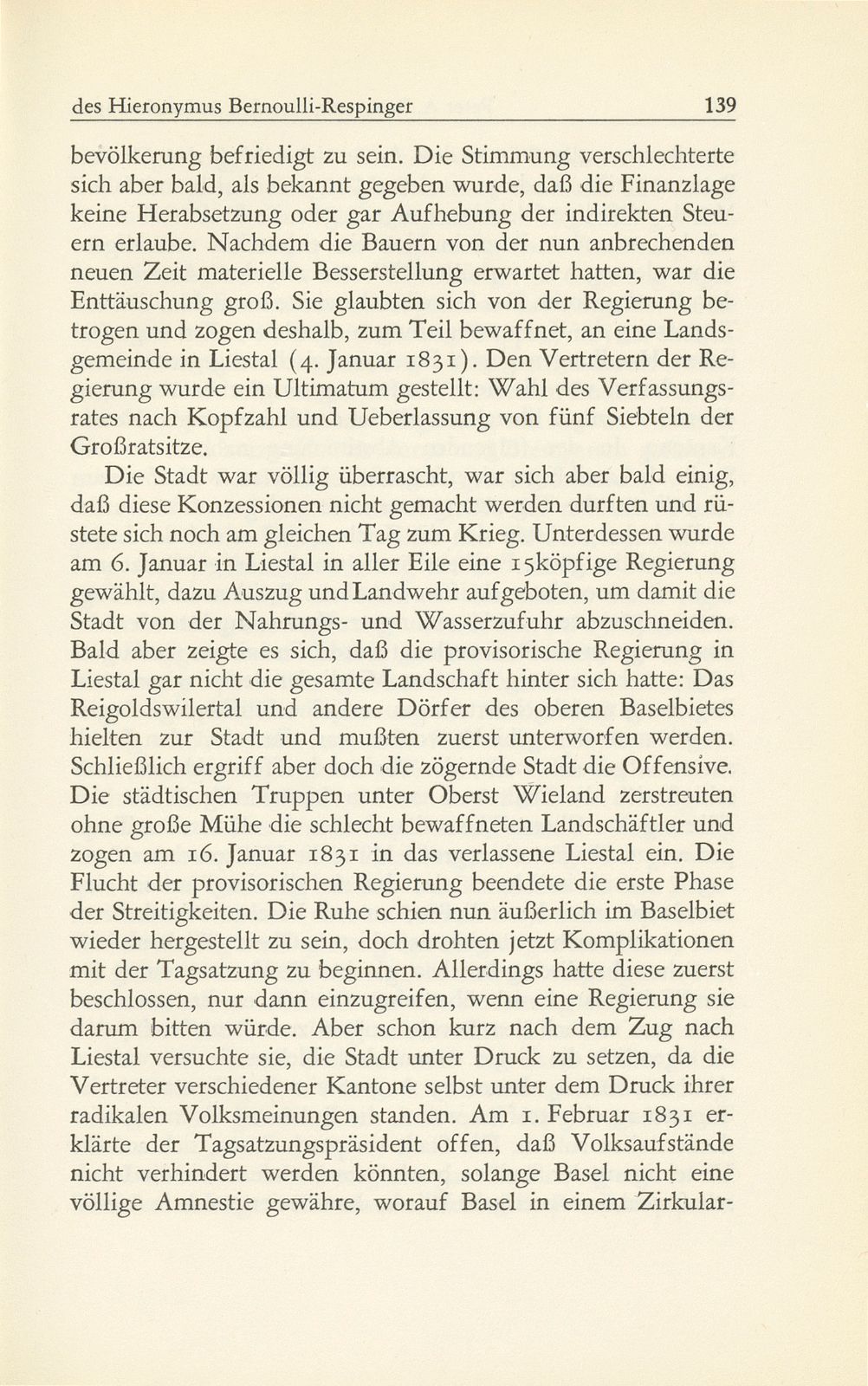 Aus den Aufzeichnungen des Hieronymus Bernoulli-Respinger – Seite 3