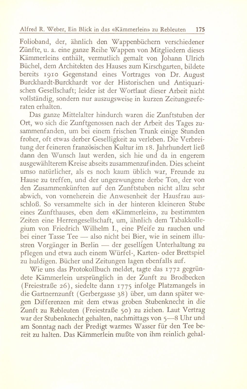 Ein Blick in das ‹Kämmerlein› zu Rebleuten – Seite 2