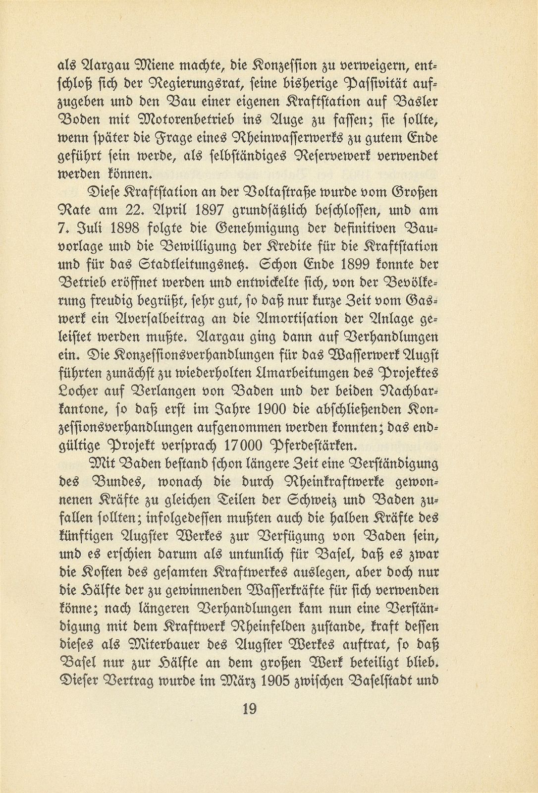 Die Anfänge der öffentlichen Betriebe der Stadt Basel – Seite 19