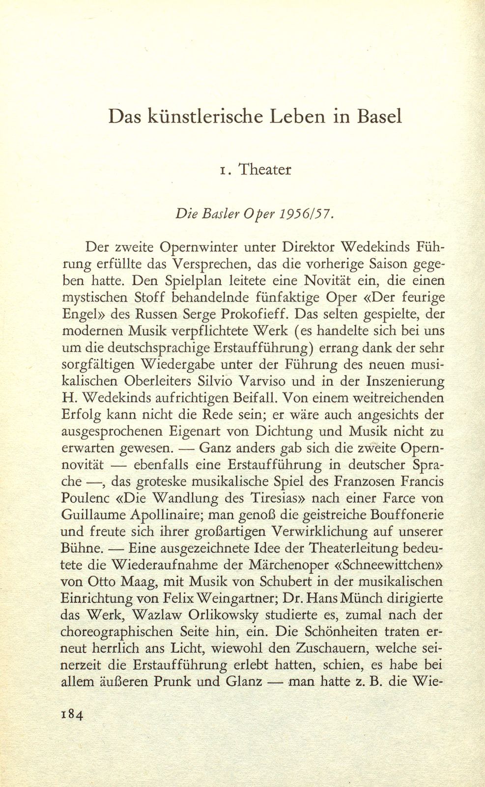 Das künstlerische Leben in Basel – Seite 1