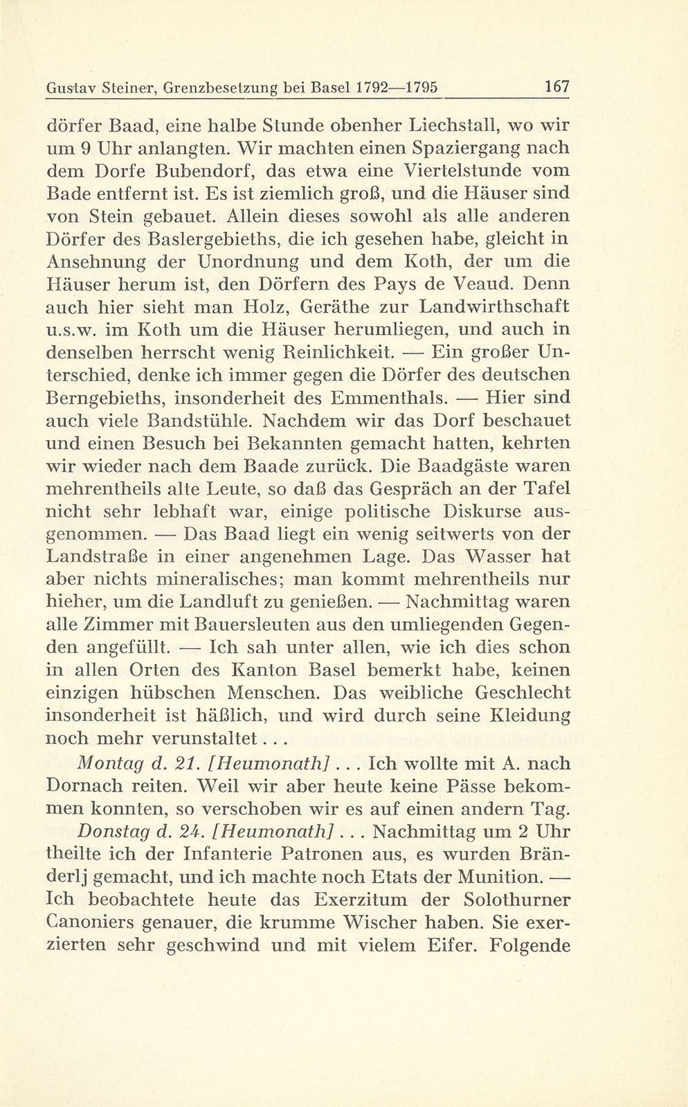 Grenzbesetzung bei Basel im Revolutionskrieg 1792-1795 – Seite 66