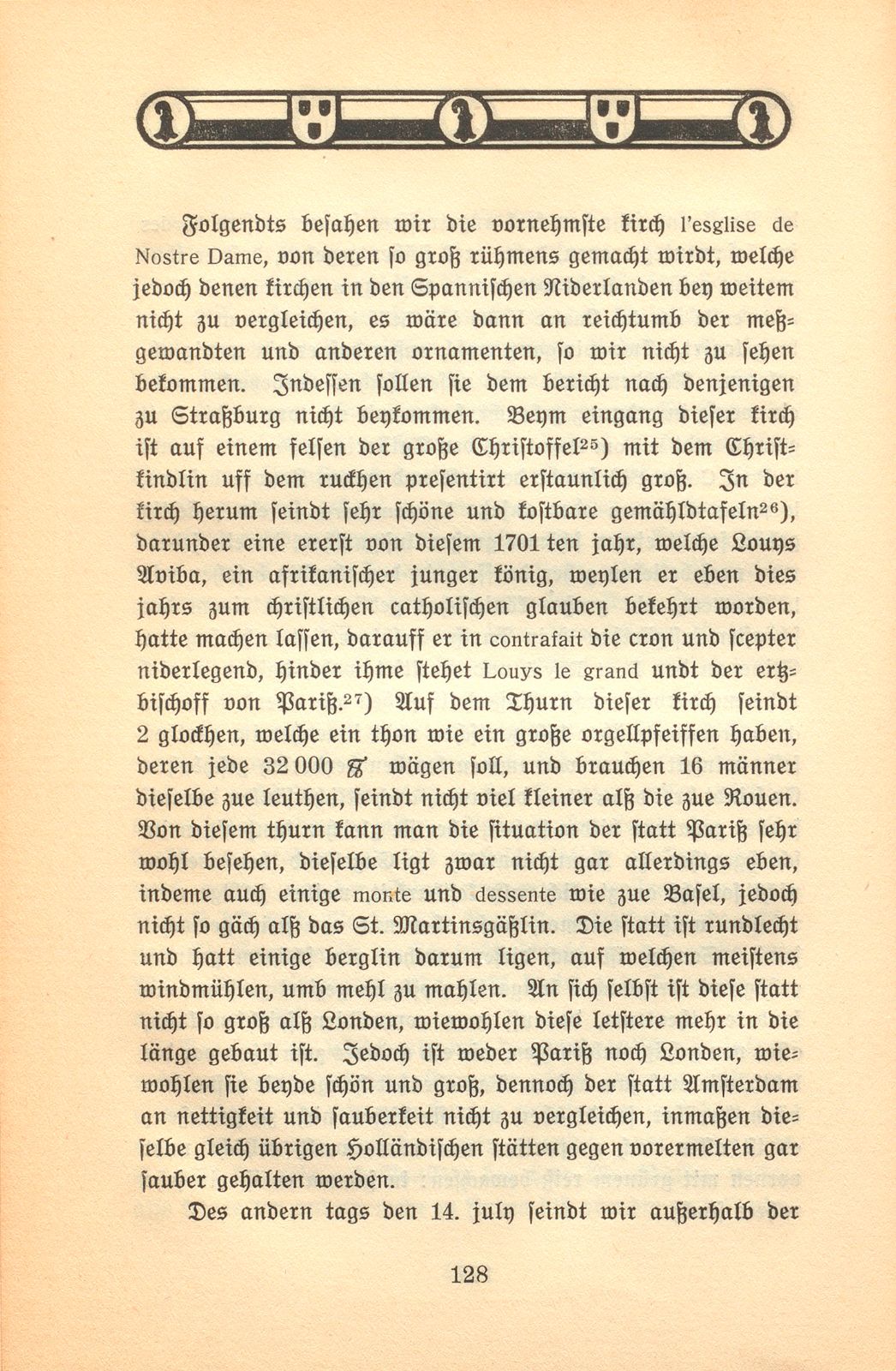 Der Aufenthalt eines Basler Kaufmanns in Paris im Jahre 1701 [Hans Burkhard Respinger] – Seite 10