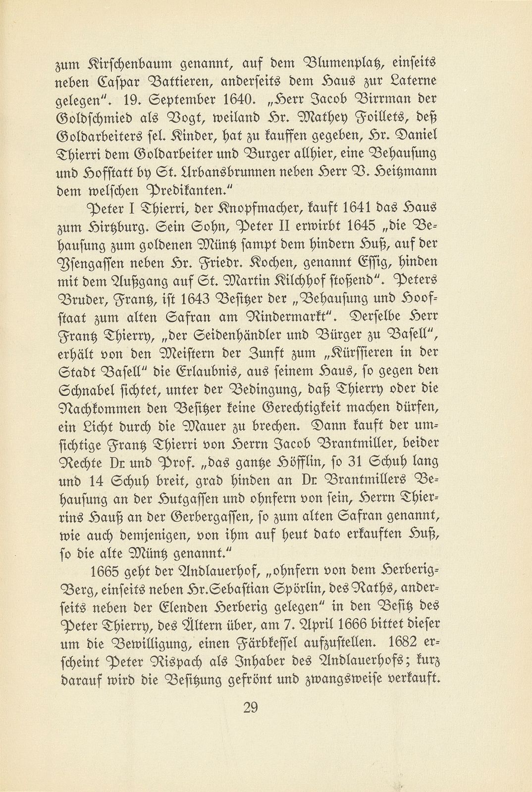 Der Einfluss der französischen Refugianten auf die Kultur Basels – Seite 18