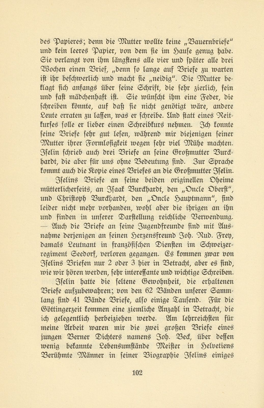 Isaak Iselin als Student in Göttingen (1747/48) – Seite 2