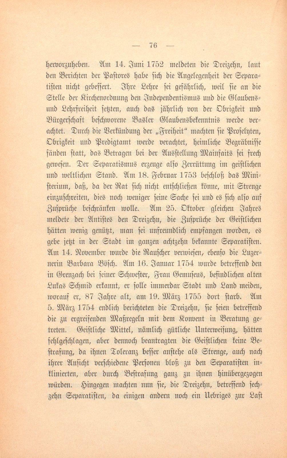 Die Basler Separatisten im achtzehnten Jahrhundert – Seite 23