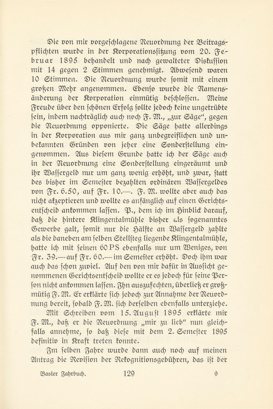 Memoiren des letzten Wassermeisters der Kleinbasler Teichkorporation – Seite 19