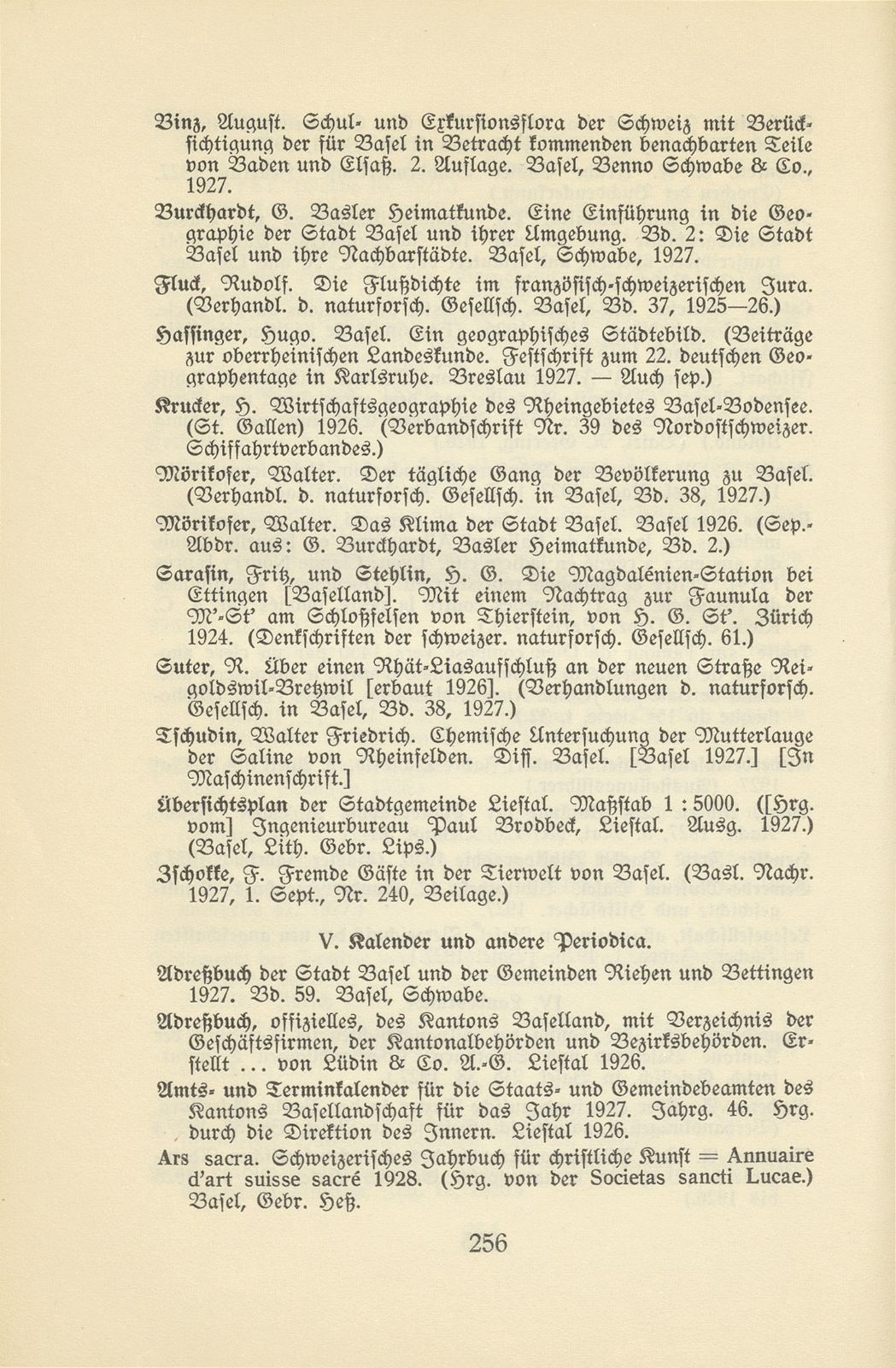 Basler Bibliographie 1927 – Seite 11