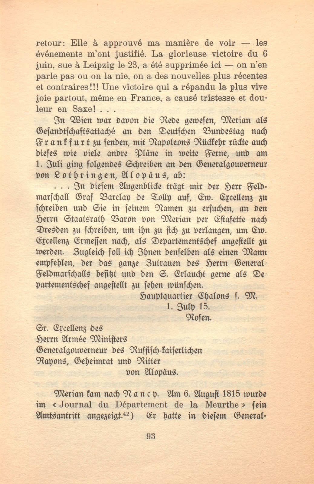 Aus den Papieren des russischen Staatsrates Andreas Merian – Seite 20