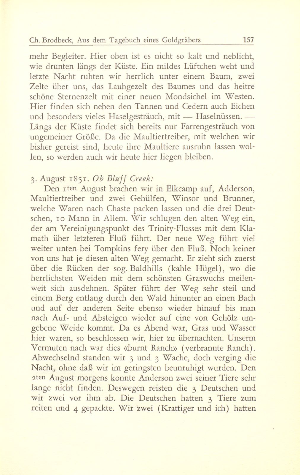 Aus dem Tagebuch eines Goldgräbers in Kalifornien [J. Chr. Brodbeck] – Seite 36