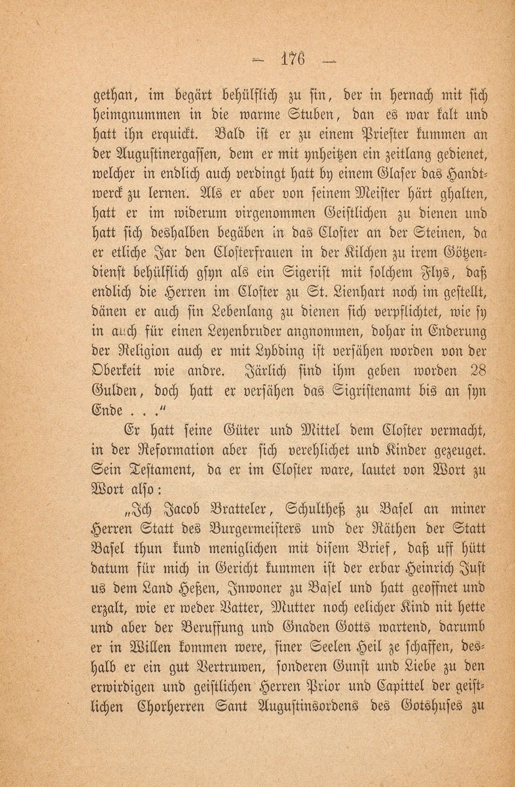 Aus einem baslerischen Stammbuch, XVII. Jahrhundert – Seite 40