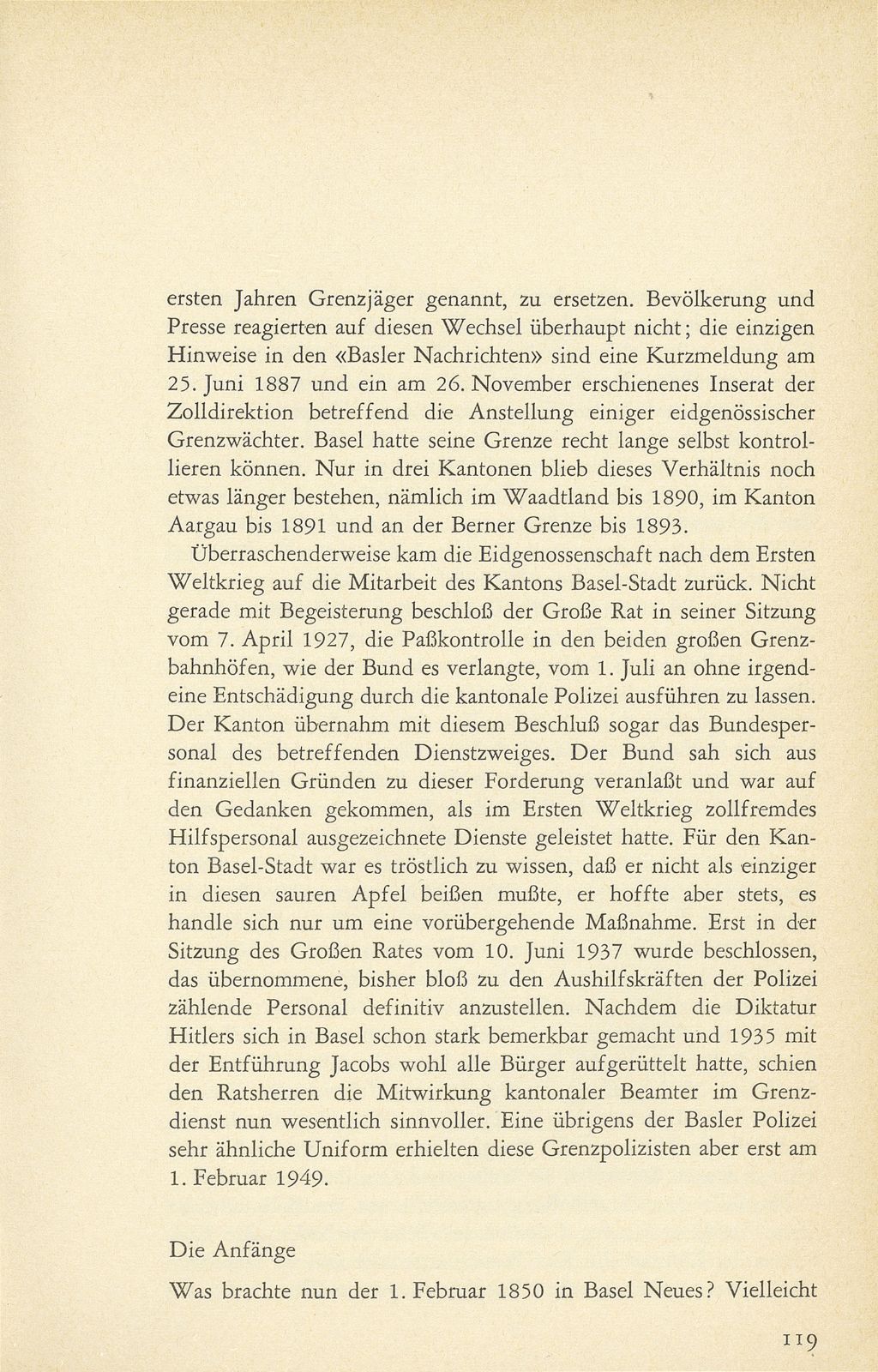 Die eidgenössischen Zollstätten im Kanton Basel-Stadt – Seite 5