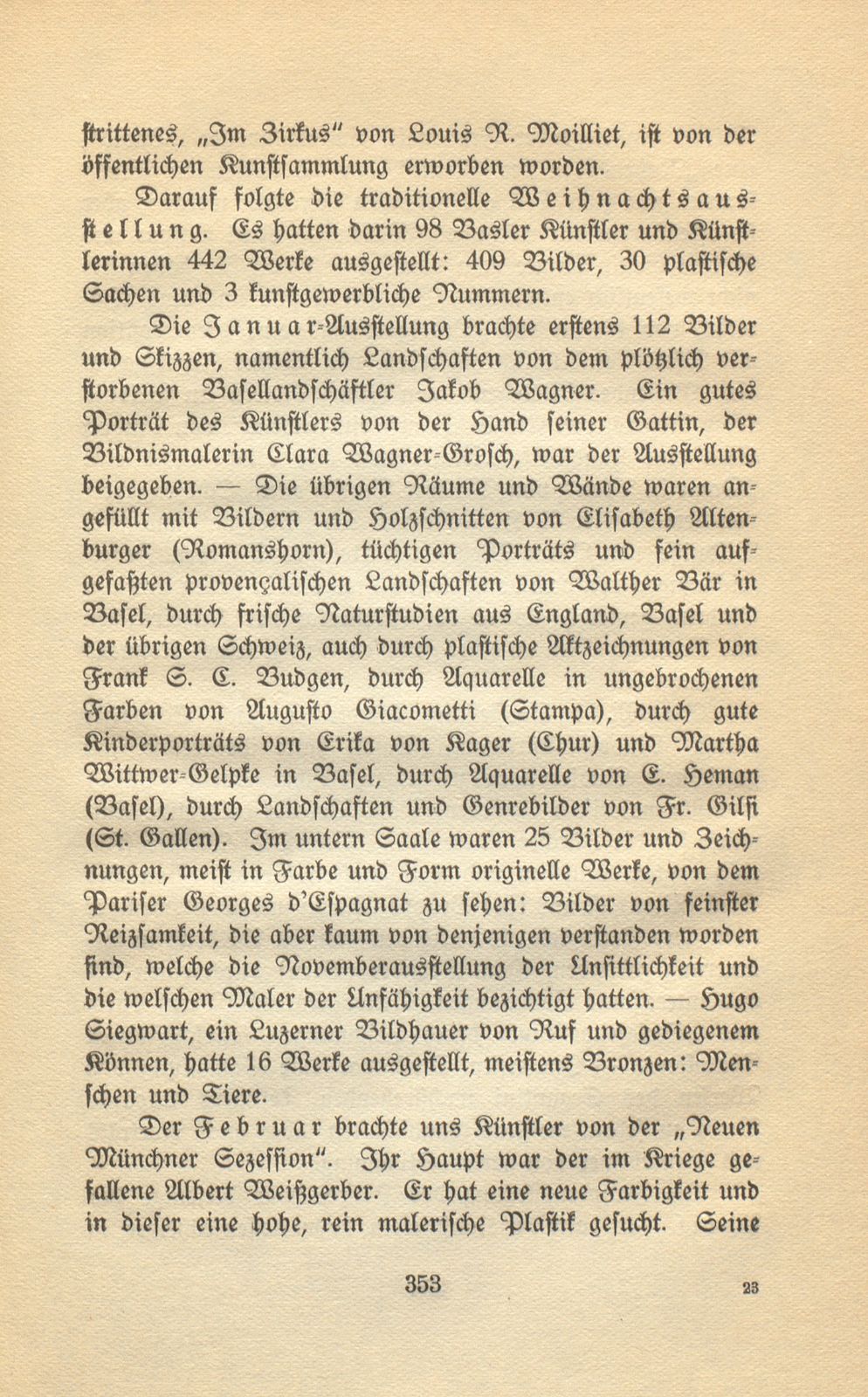 Das künstlerische Leben in Basel vom 1. November 1915 bis 31. Oktober 1916 – Seite 2