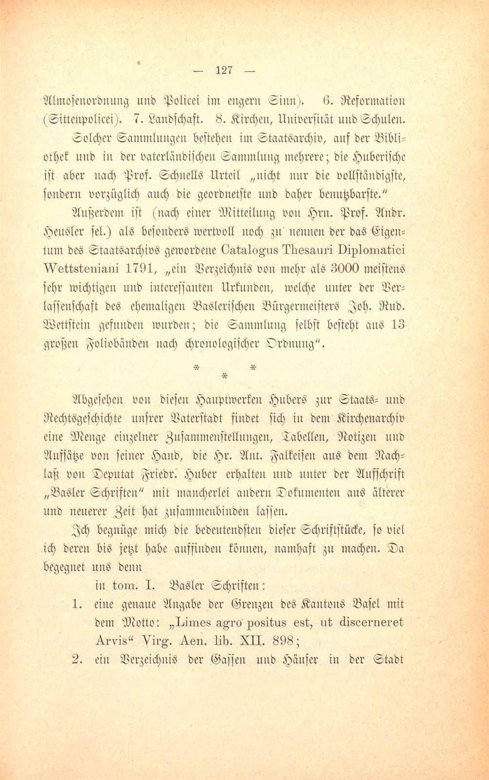 M. Johann Jakob Huber, weil. Pfarrer und Dekan in Sissach und seine Sammlungen zur Geschichte der Stadt und Landschaft Basel – Seite 53