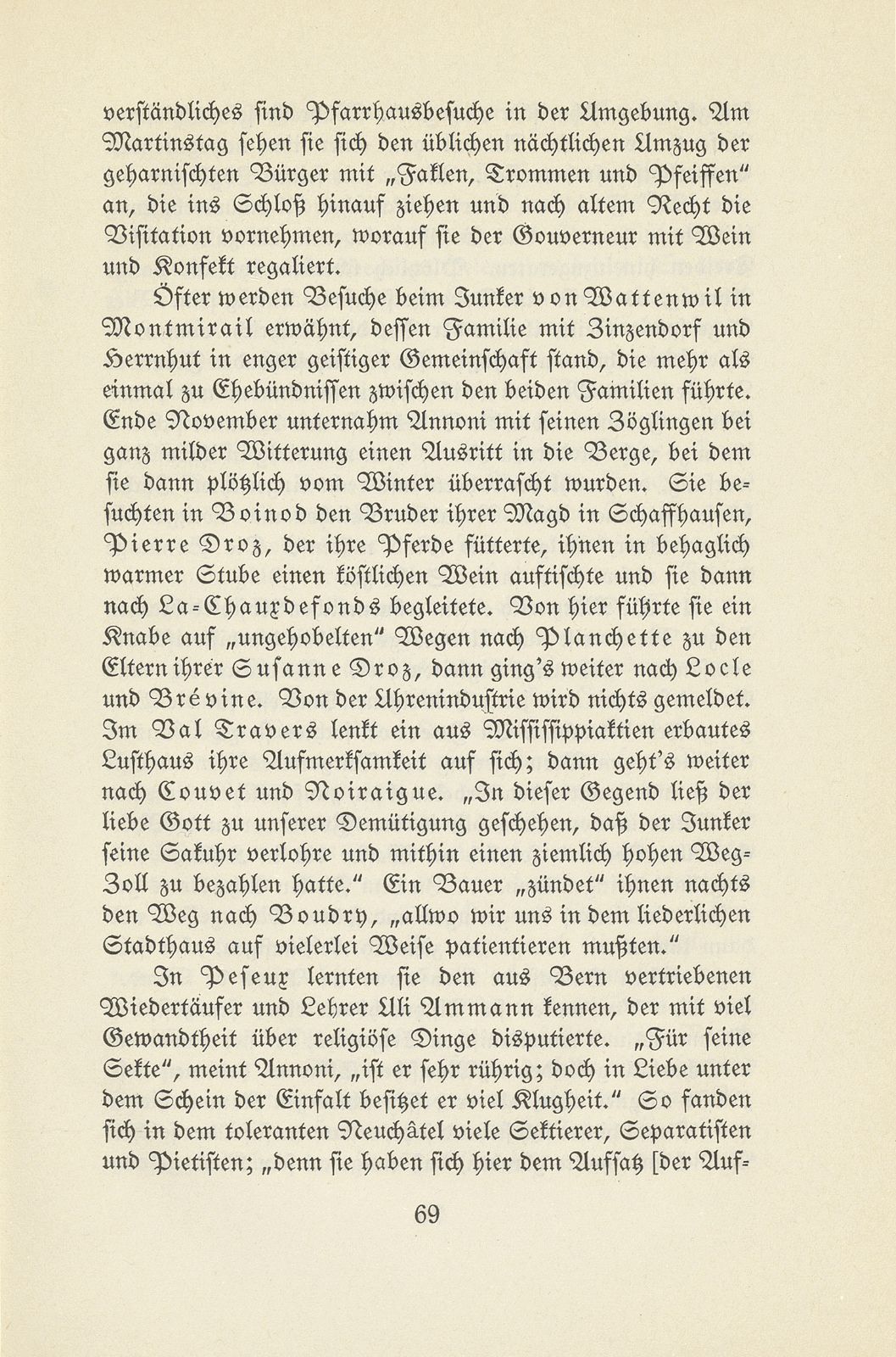 Aus den Wanderjahren des Hieronymus Annoni (1697-1770) – Seite 5