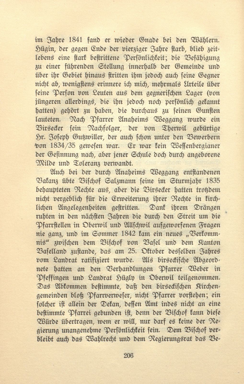 Ein kirchlicher Streit im Birseck vor achtzig Jahren – Seite 95