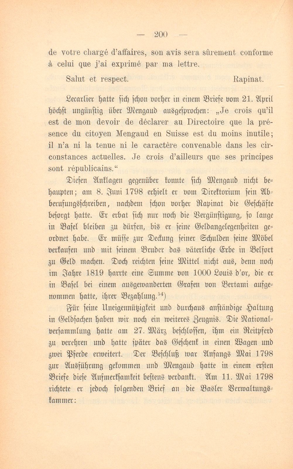 Mengaud und die Revolutionierung der Schweiz – Seite 65