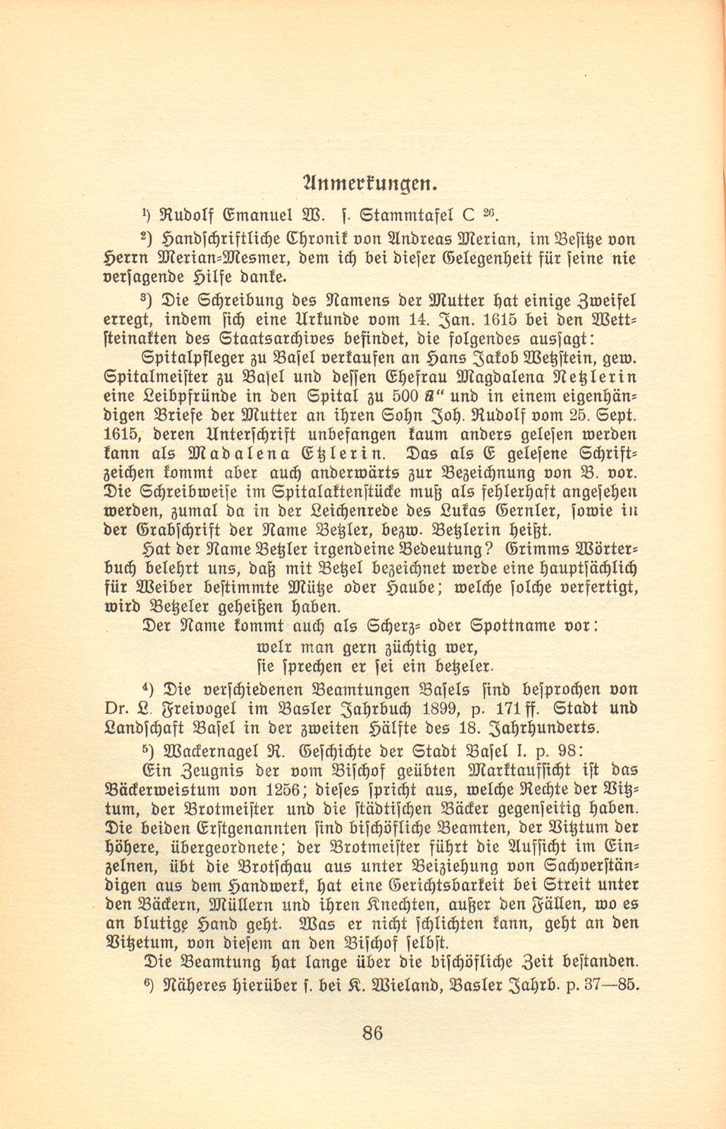 Johann Rudolf Wettstein's männliche Nachkommen in Basel – Seite 29