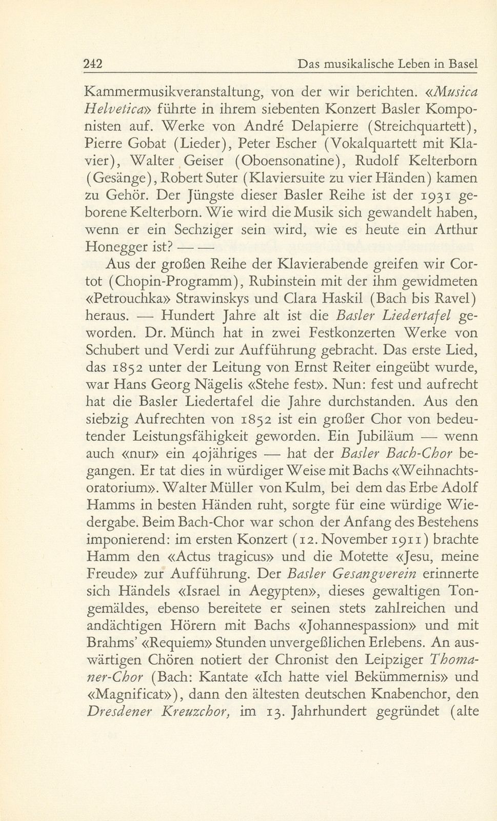 Das musikalische Leben in Basel vom 1. Oktober 1951 bis 30. September 1952 – Seite 5