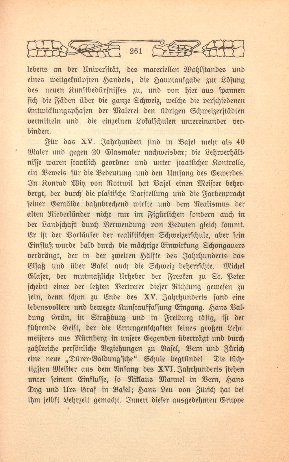 Die Entwicklung der Basler Malerei im XVI. Jahrhundert – Seite 2