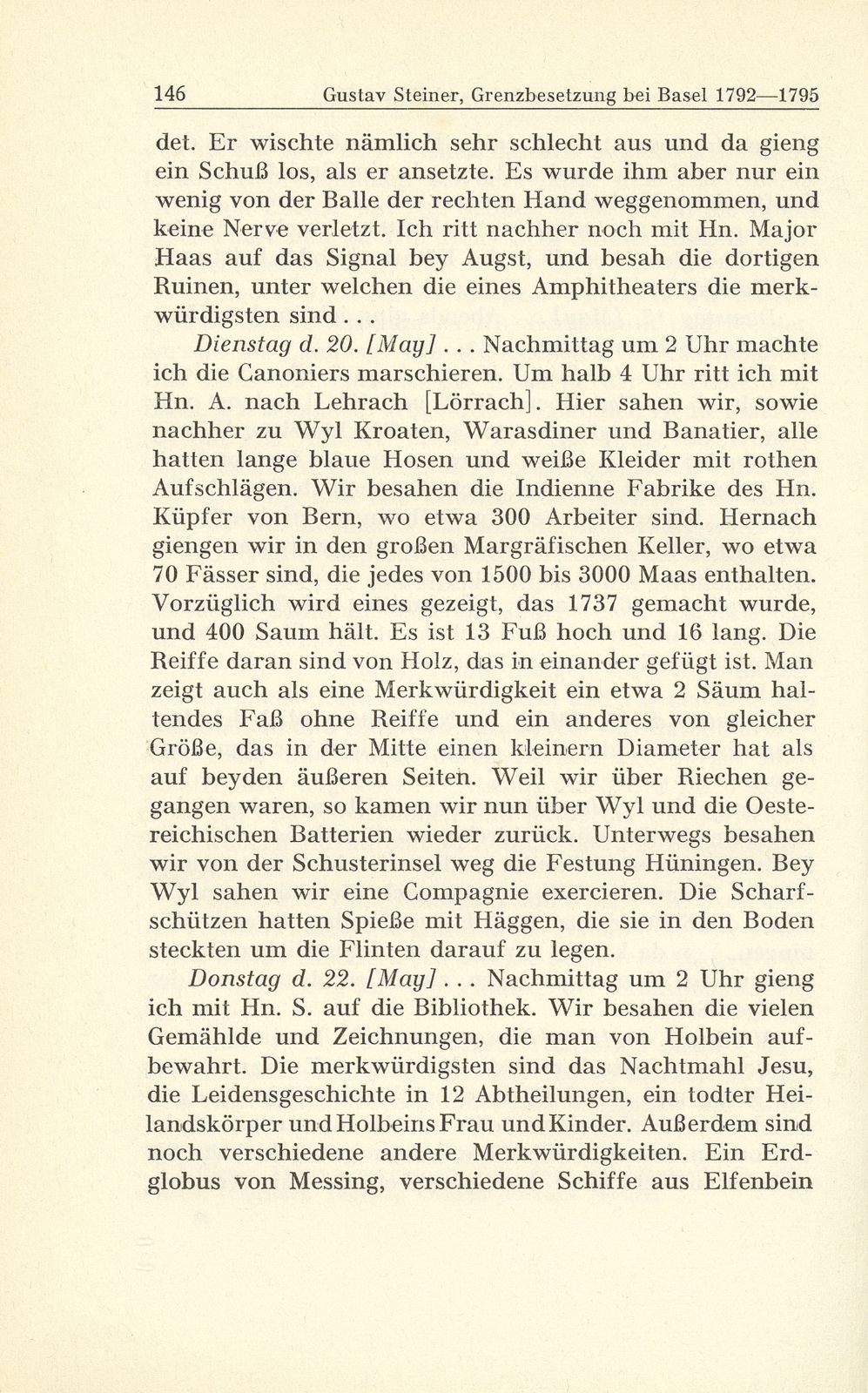 Grenzbesetzung bei Basel im Revolutionskrieg 1792-1795 – Seite 45