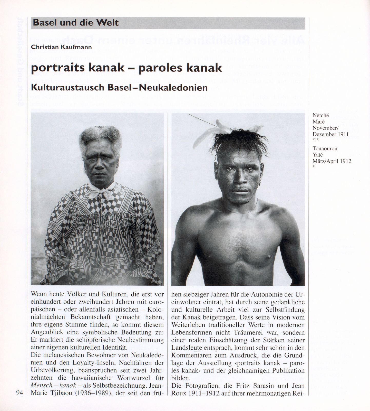 portraits kanak – paroles kanak – Seite 1