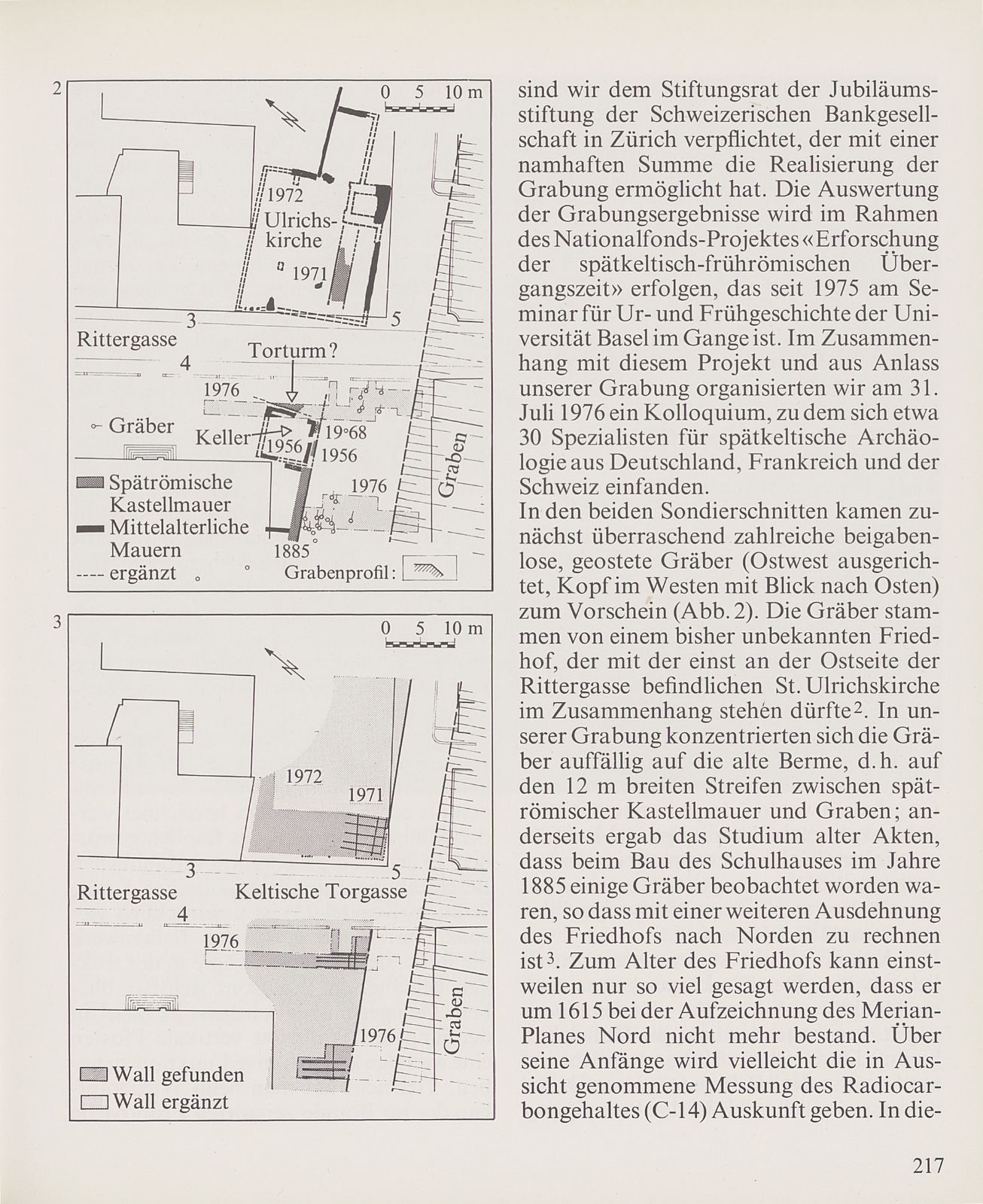Grabungen des Seminars für Ur- und Frühgeschichte am murus gallicus in Basel – Seite 3